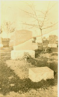 Headstone from 1918