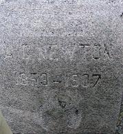 Inscription before wet