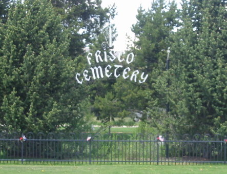 Frisco Cemetery gate Frisco Cemetery gate